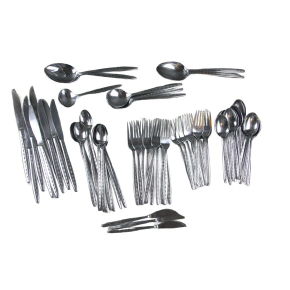 Large 69-Piece Set of EPIC Stainless Steel Flatware